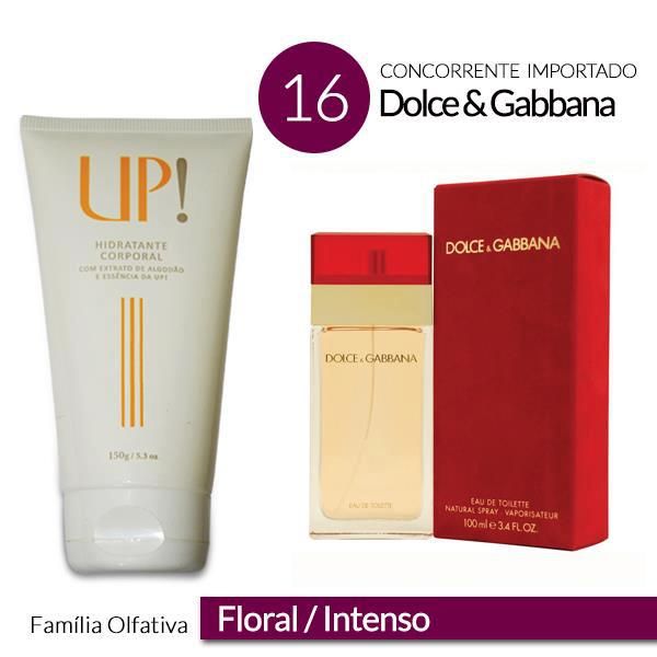 Hidratante UP! 16 Dolce Gabbana 150Gramas